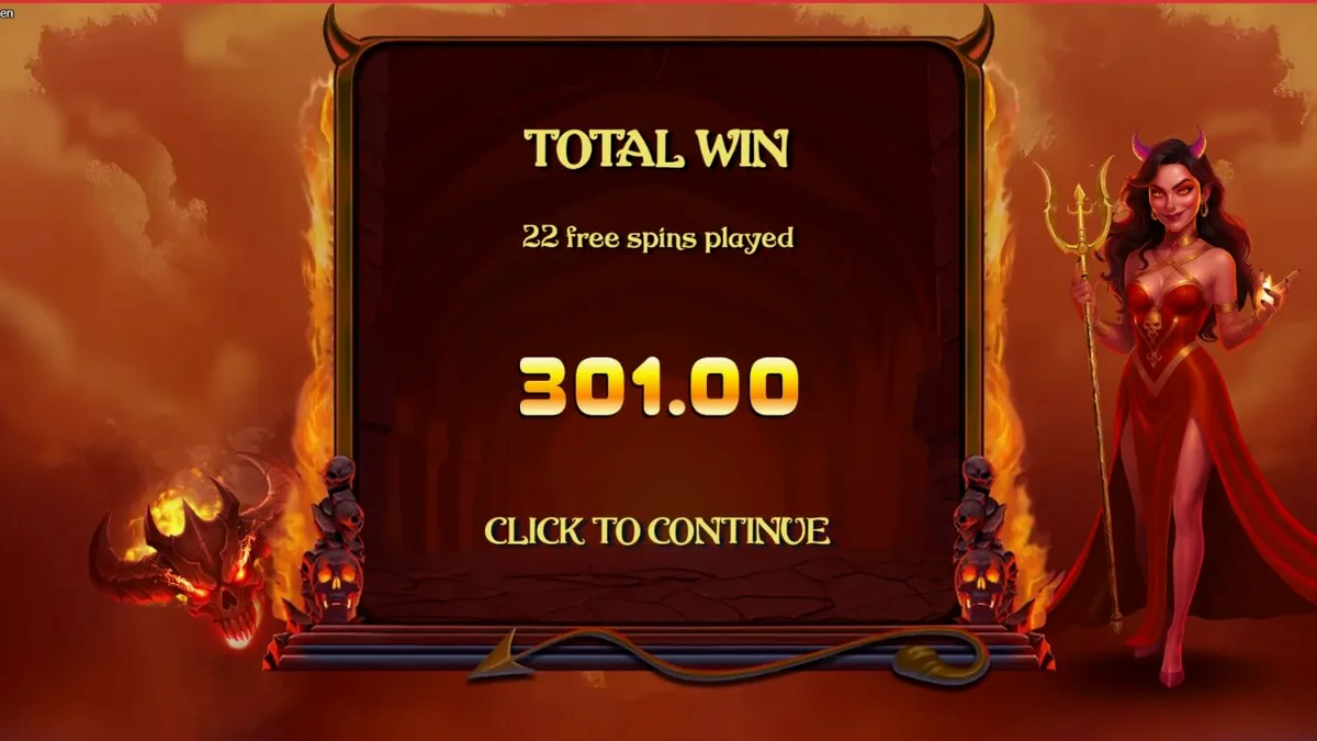Demon Queen slot gameplay interface